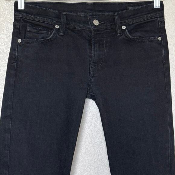 Citizens of Humanity Women’s Jeans Size 28 Black Slim Straight Stretch Denim - Picture 3 of 13